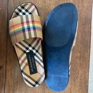 Burberry | Shoes | Burberry Slides Pride | Poshmark